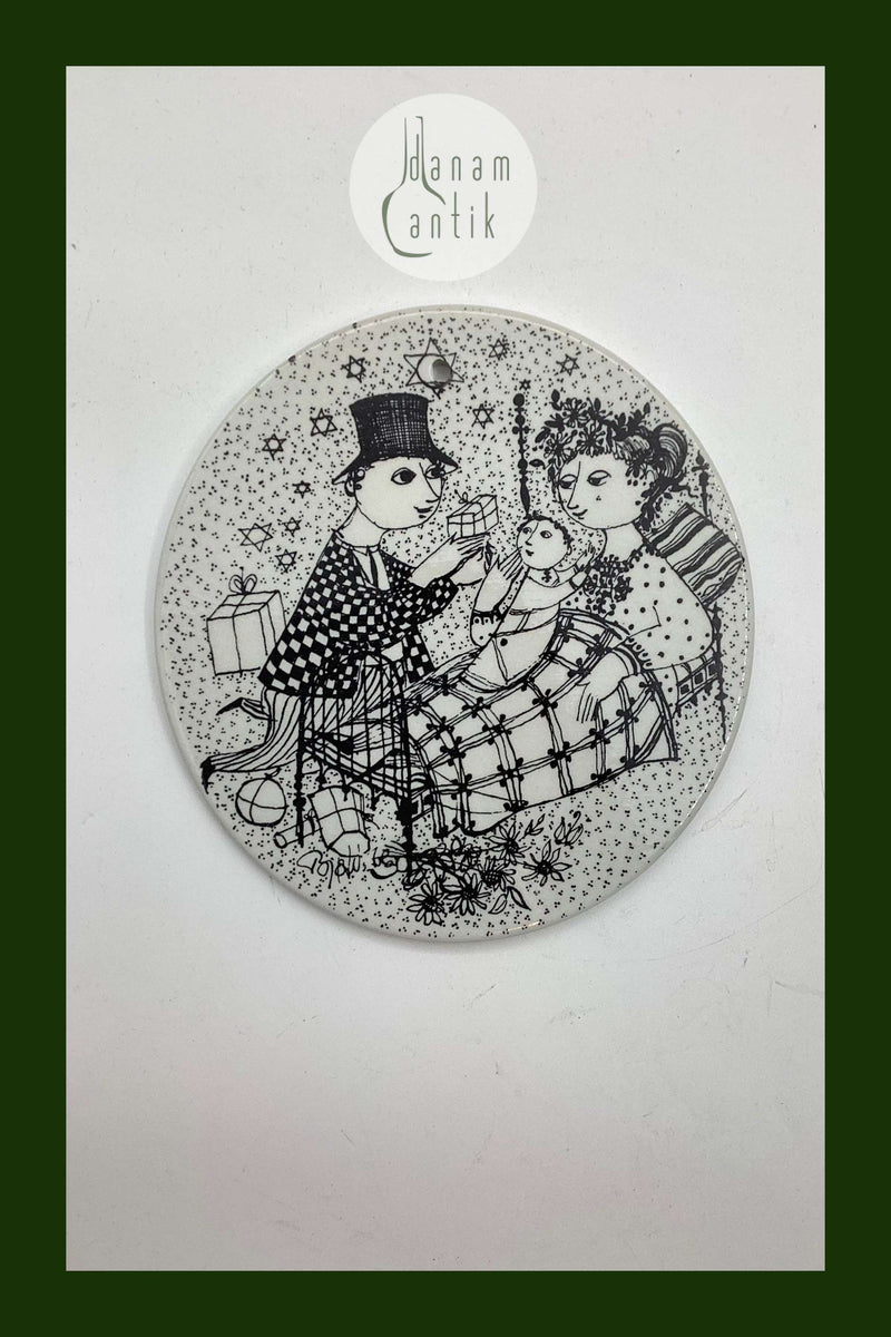 Bjørn Wiinblad: December plate from Nymølle 