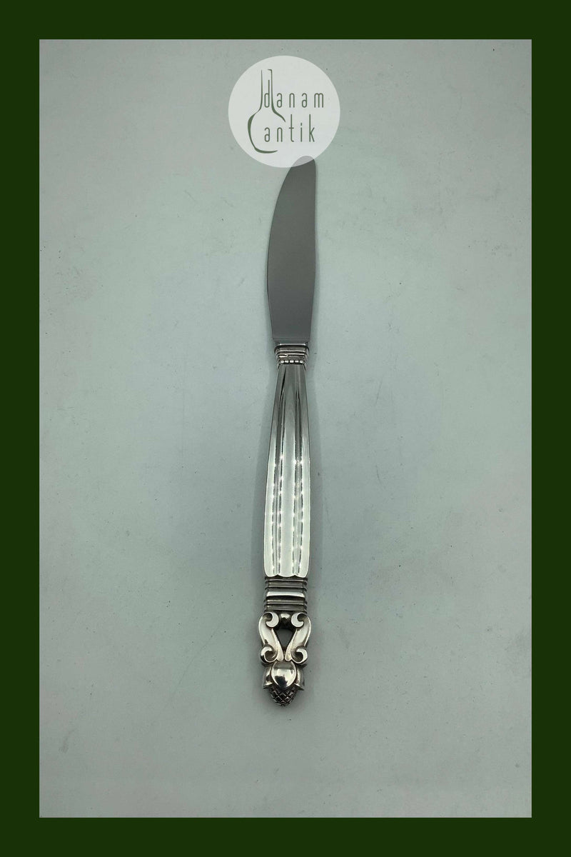 Georg Jensen Sterling Silver King Dinner Knife No 014 (ロングハンドル)