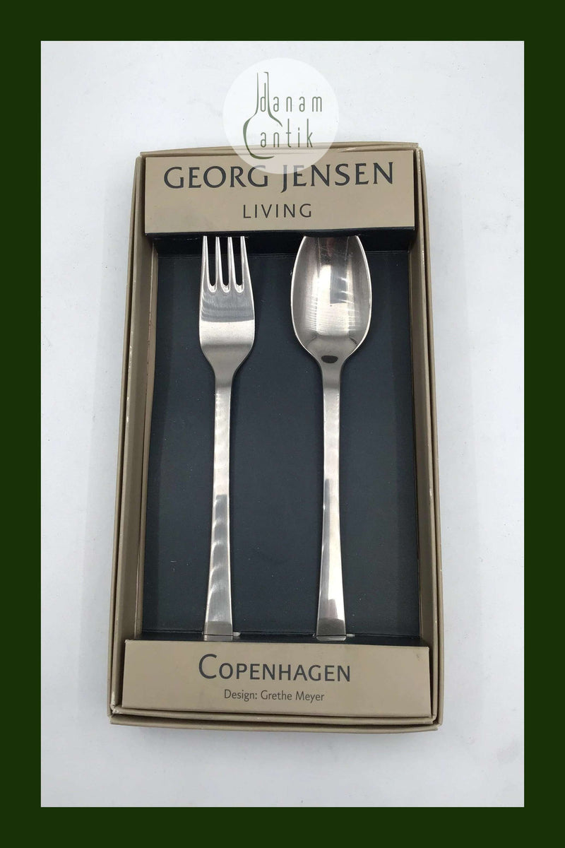 Georg Jensen Stainless Copenhagen Cutlery (Fork and Spoon)
