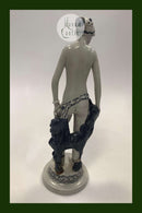 Royal Copenhagen Georg Thylstrup Figur af Pige med hund No 1967