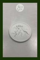 Royal Copenhagen Biscuit Plate Three Floating Angels