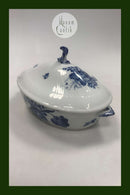 Royal Copenhagen Blaue Blume Geschweißte Ovale Schale mit Deckel Nr. 1702