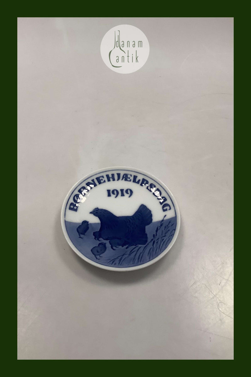 Royal Copenhagen Børnehjælpsdags Platte fra 1919