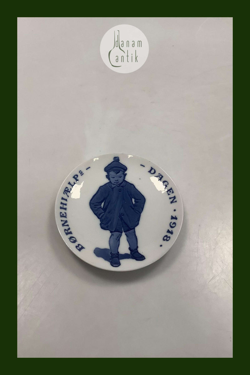 Royal Copenhagen Børnehjælpsdags Platte fra 1918