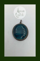 Royal Copenhagen / A Dragsted Porcelæn / Vergoldeter Silber-Anhänger