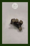 Hjort Figur Bornholm Glaseret Keramik Børn Stående på alle 4 ben