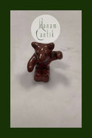 Hjort FIgurine Bornholm Glazed Ceramic Bear with opening arms