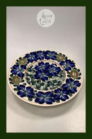 Aluminia Fajance Fad / Skål No 200/300 med Blomster motiv