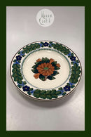 Aluminia Stor Vægplatte med Blomster Motif No 832 / 702