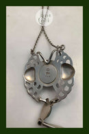 Georg Jensen Sterling Sølv Vedhæng med Grønne Sten No 702