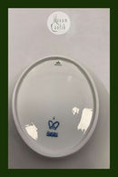 Royal Copenhagen Juliane Marie, hvid Lille ovalt fad