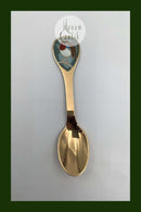 A. Michelsen Juletheske 1981 Forgyldt Sterling Sølv med emalje