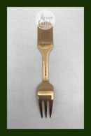 A. Michelsen Julekagegaffel 1988 Forgyldt Sterling Sølv med emalje