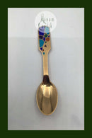 A. Michelsen Juletheske 1990 Forgyldt Sterling Sølv med emalje