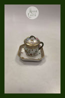 Royal Copenhagen Privat gemalt Flora Danica Cremetasse Nr 3514