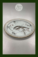 Royal Copenhagen Privatmalet Flora Danica Stort ovalt serveringsfad no. 3520 / 374