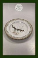 Royal Copenhagen Privat gemalt Flora Danica Fisch Teller Nr 3549