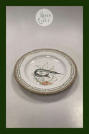 Royal Copenhagen Privat gemalt Flora Danica Fisch Teller Nr 3549