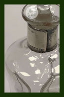 Holmegaard Dragsted Glas Karaffel med sølvbånd