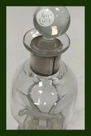 Holmegaard Dragsted Glas Karaffel med sølvbånd