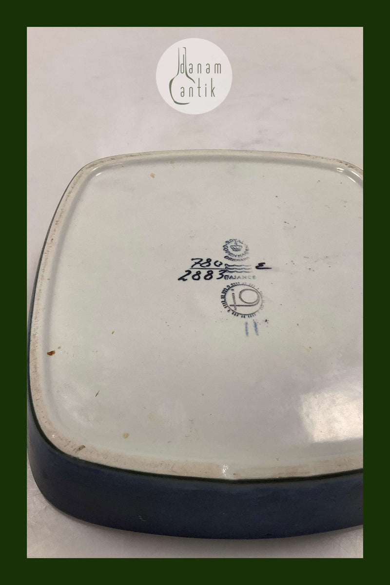 Royal Copenhagen Fajance Skål med blå dekoration No 780/2883