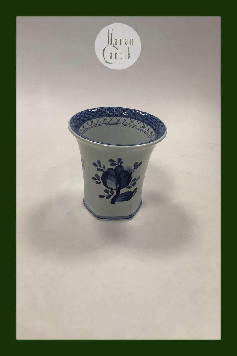 Royal Copenhagen / Aluminia Tranquebar, Blå Fajance Vase No 1239