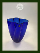 Royal Copenhagen / Holmegaard Vase aus blauem Glas