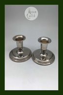 DGS Krone Sølv Lysestager (Par)