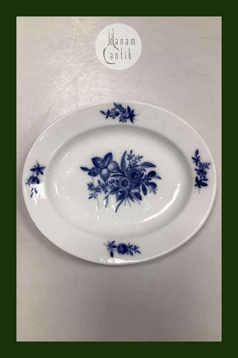 Antik Royal Copenhagen Blå Blomst Serveringsfad