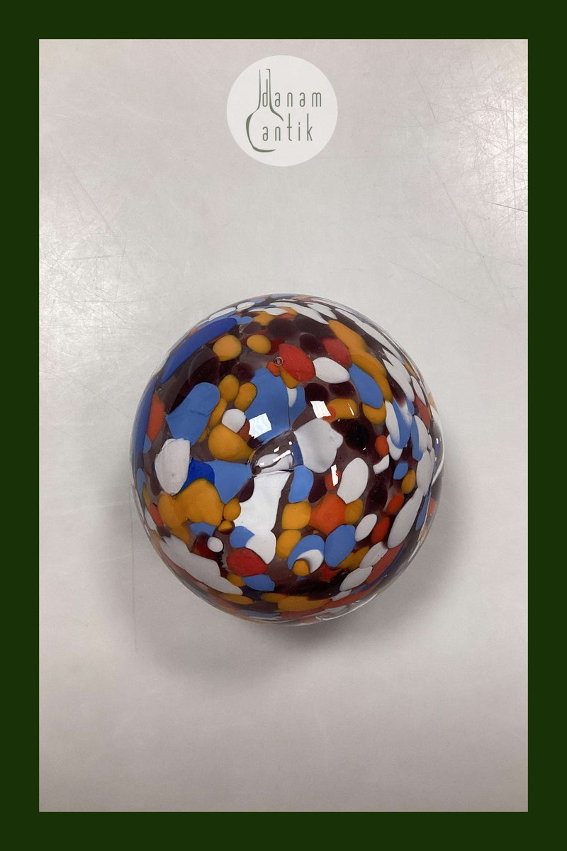 Multifarvet Brevvægt i Glas