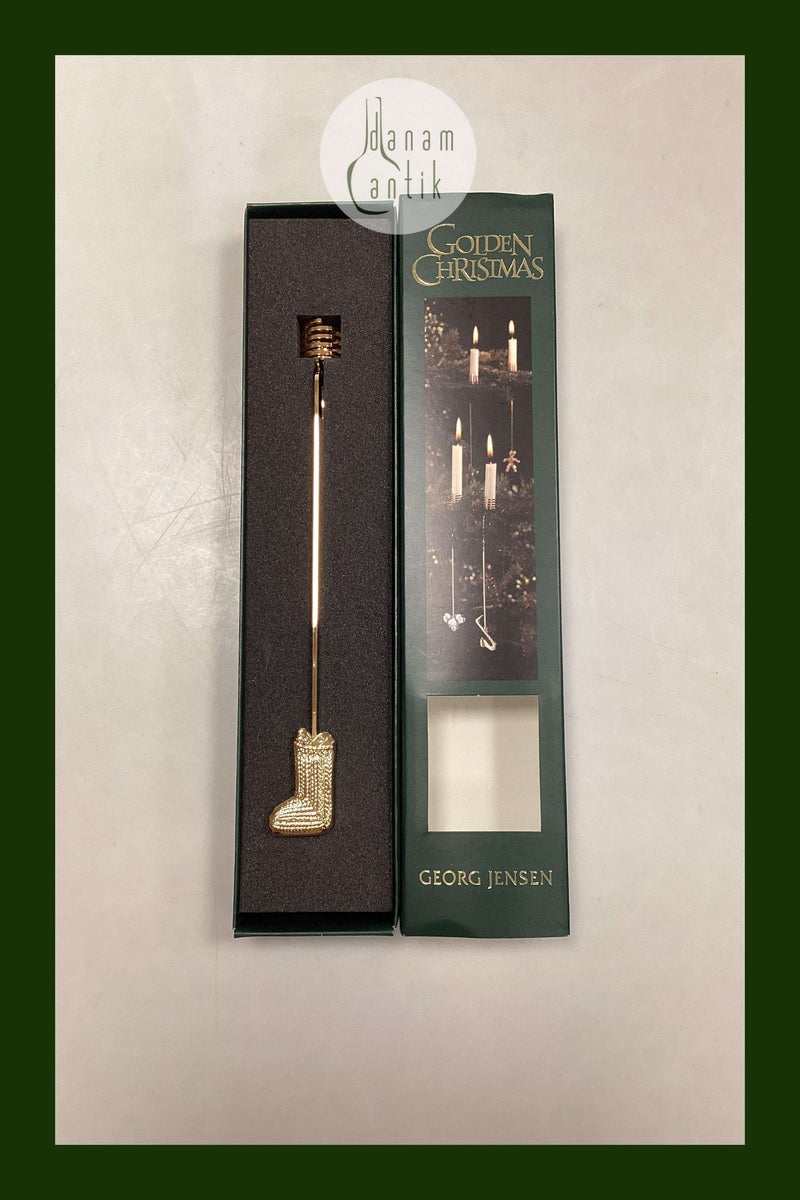 Georg Jensen Golden Christmas Lyseholder - Julesok 2003