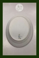 Royal Copenhagen Blaue geriffelte ovale Schale Nr. 1148