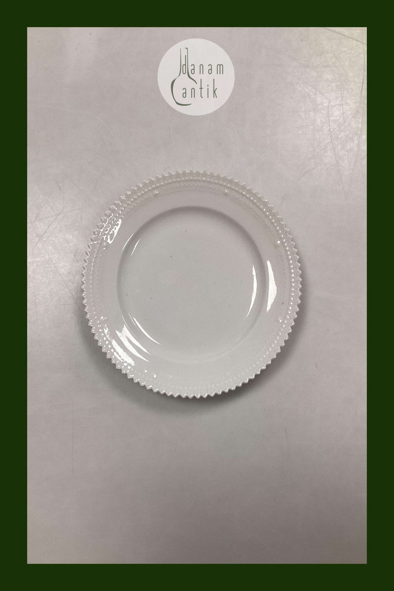 皇家哥本哈根白色弗洛拉丹妮卡珍珠器皿蛋糕盘3552