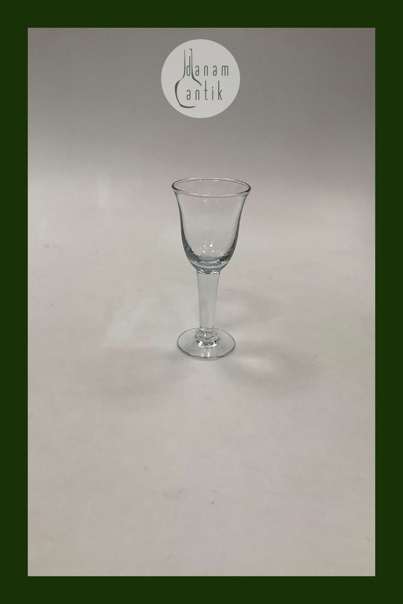 "Hvid Klokke" Portvinsglas Holmegaard. 13.7 cm H