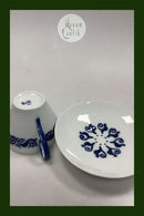 ビング＆グロンダール アール・ヌーボー ブルー＆ホワイト コーヒーカップ