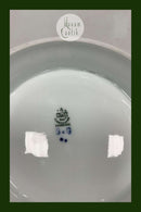 ビング＆グロンダール アール・ヌーボー 青と白のケーキ皿 オンフット