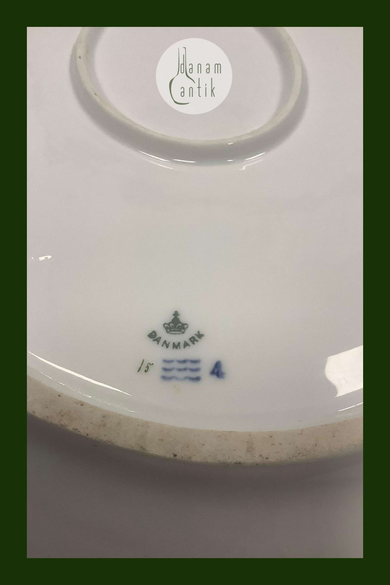 皇家哥本哈根新艺术派半花边大椭圆盘