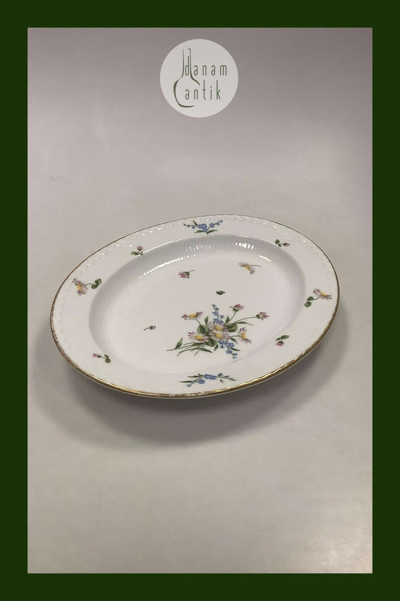 Royal Copenhagen Art Nouveau Halvblonde Ovalt Fad