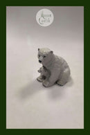 Royal Copenhagen Motherly Love Figur - Isbjørnemor med unge No. 353