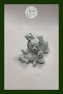 Royal Copenhagen Motherly love Figur Isbjørn Mor med unger No 354