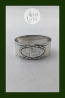 Horsens Silberschmied Silber Serviettenring Blumenmotiv