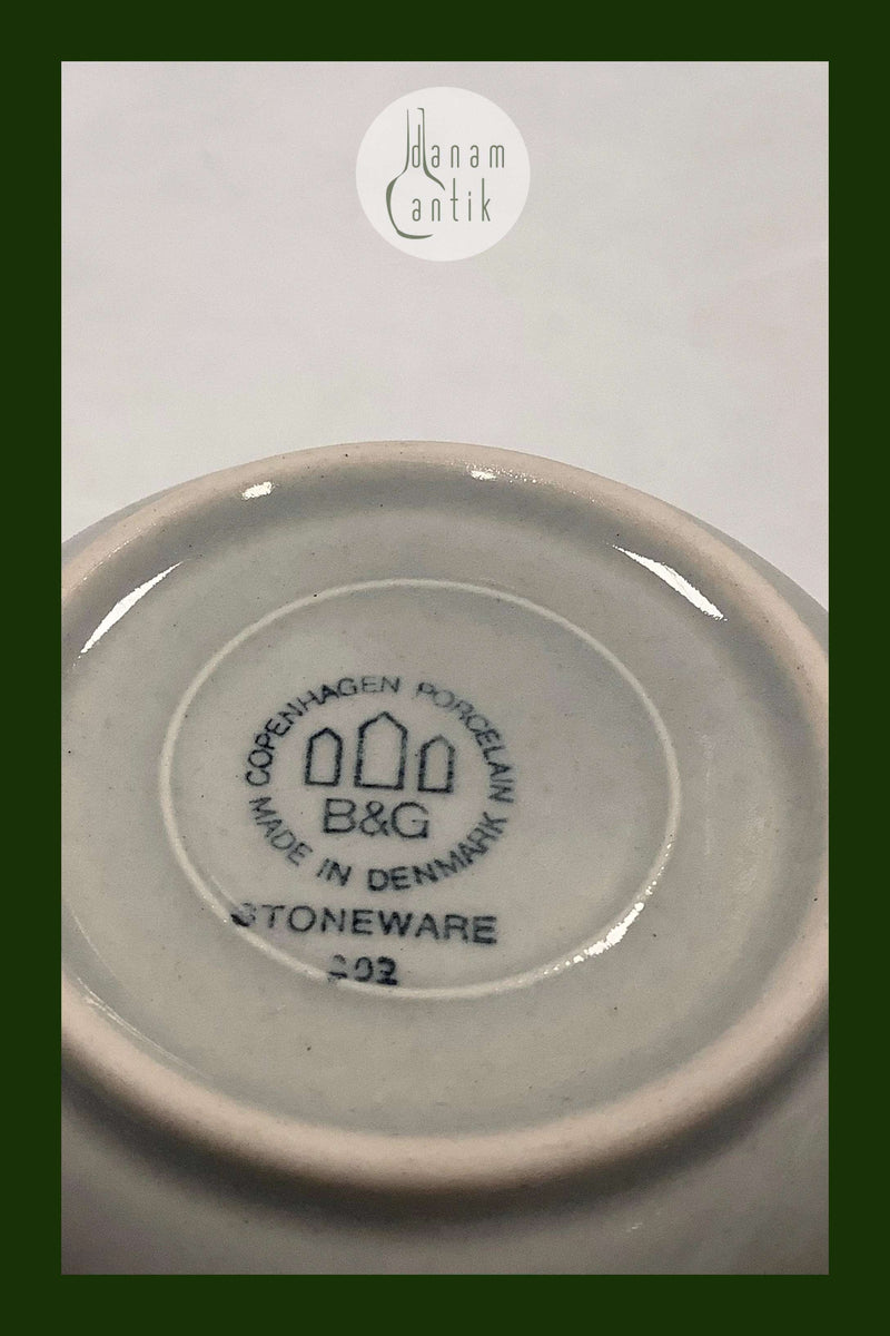 Bing og Grøndahl Stentøj Columbia Sukkerskål med Låg No 302