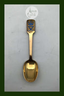 Anton Michelsen Commemorative Spoon In Gold-plated Sterling Silver from 1970.