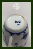 Bing og Grøndahl Blåmalet / Musselmalet Riflet Kaffekop No 102