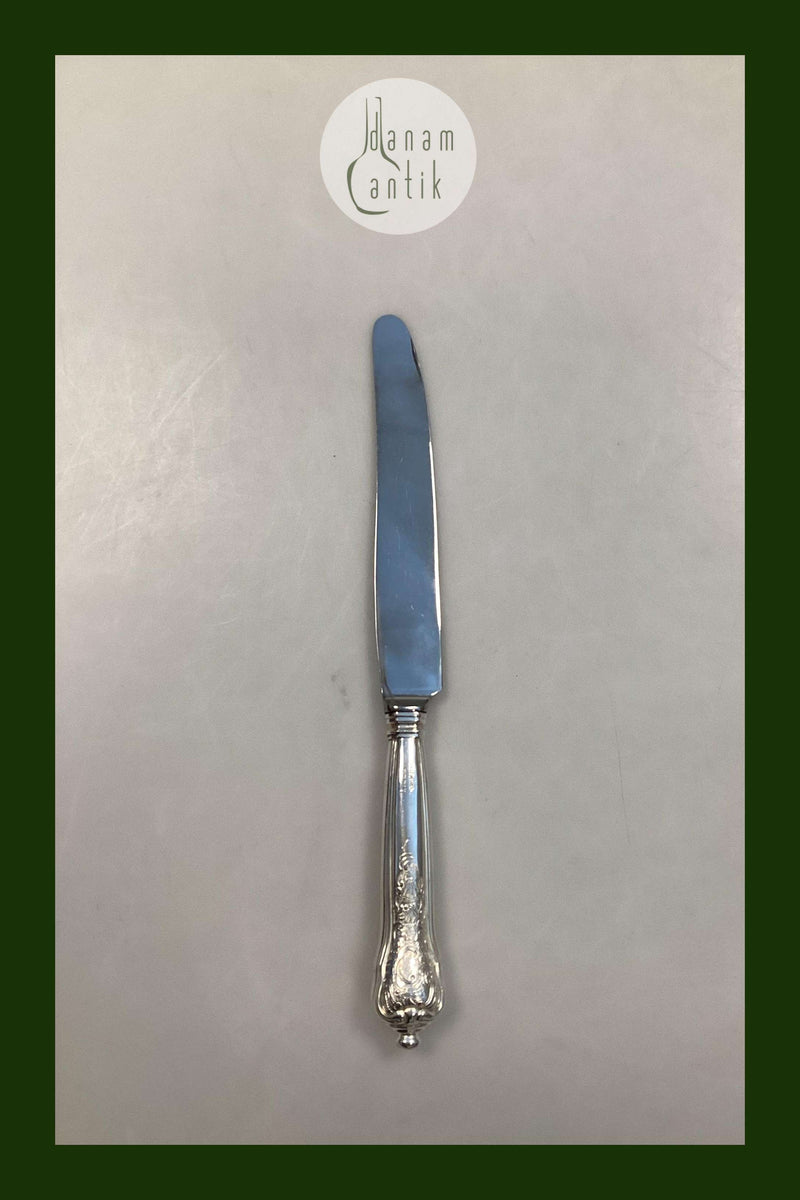 Georg Jensen Rosenborg Sølvplet Frokostkniv