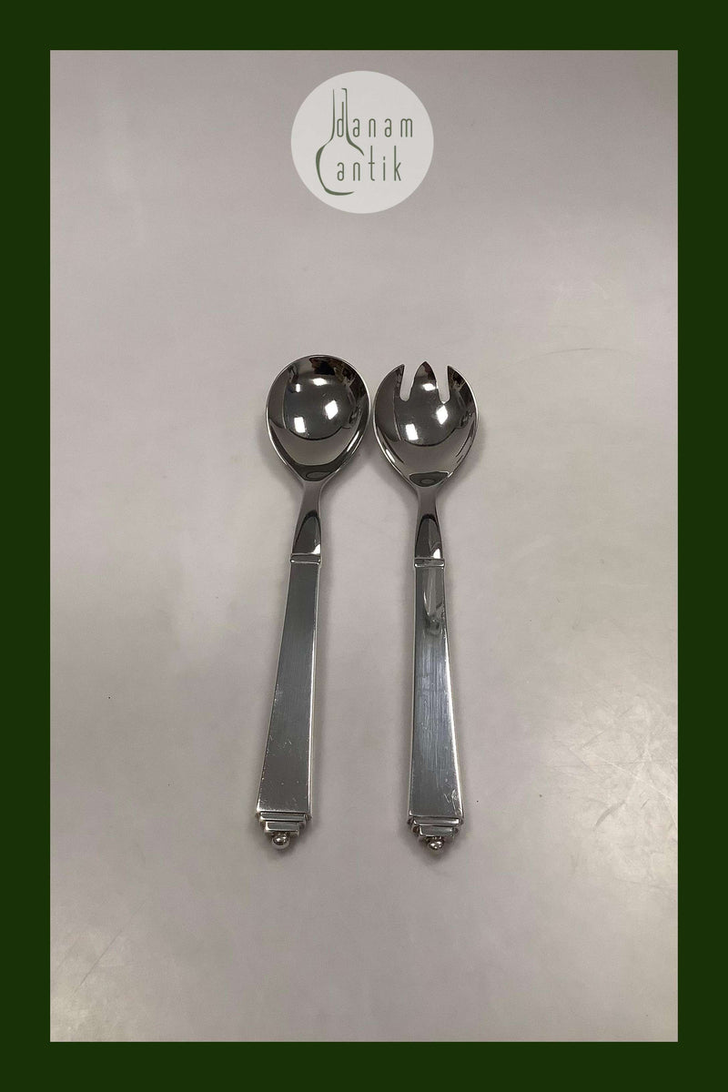 ジョージ ジェンセン ピラミッド EPNS シルバープレート サラダセット