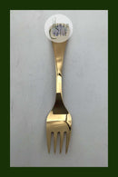 Georg Jensen Årsgaffel 1992 Forgyldt Sterling Sølv med emalje.
