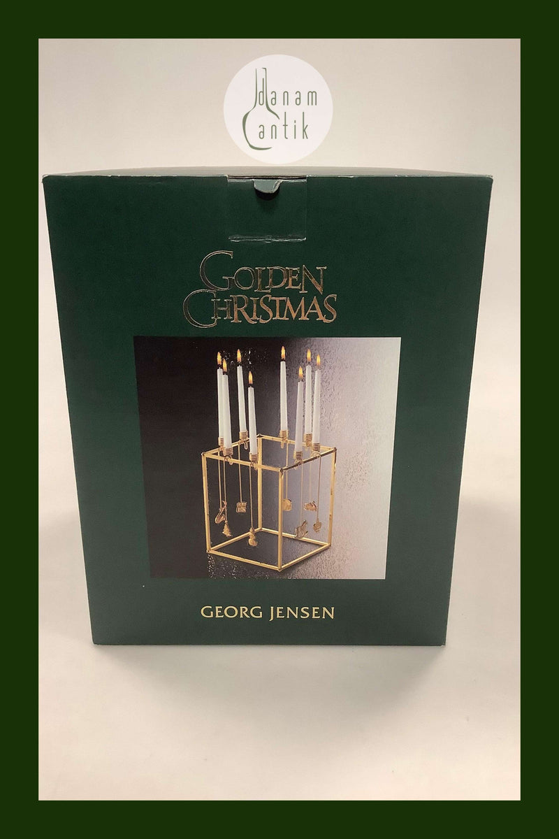 Georg Jensen Golden Christmas Opsats til lyseholdere
