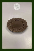 Bing og Grøndahl (Kronjyden) Brun Umbra Azur 8-kantet sidetallerken