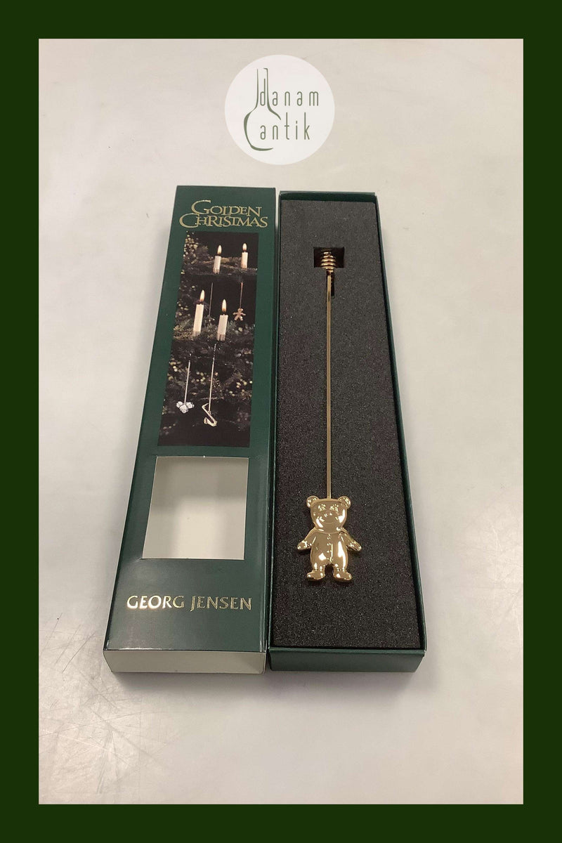 Georg Jensen Golden Christmas Lyseholder - Bamse 2003